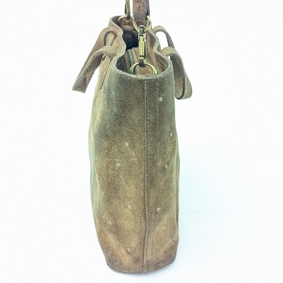 Madewell Suede Purse w metal studs and removable adjustable shoulder strap - Picture 14 of 15